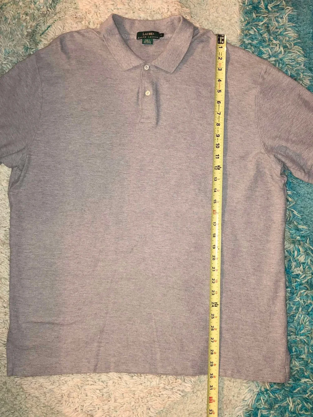 Ralph Lauren Heather Light Gray Polo Shirt